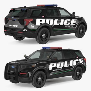 Ford Police Interceptor Utility Hybrid AWD 3D model