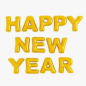 Happy New Year Balloon 3D model