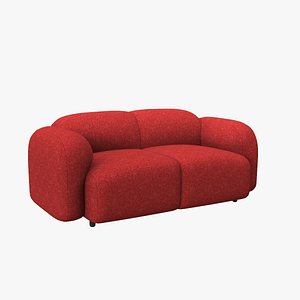 3D model Swell Double Sofa(1)