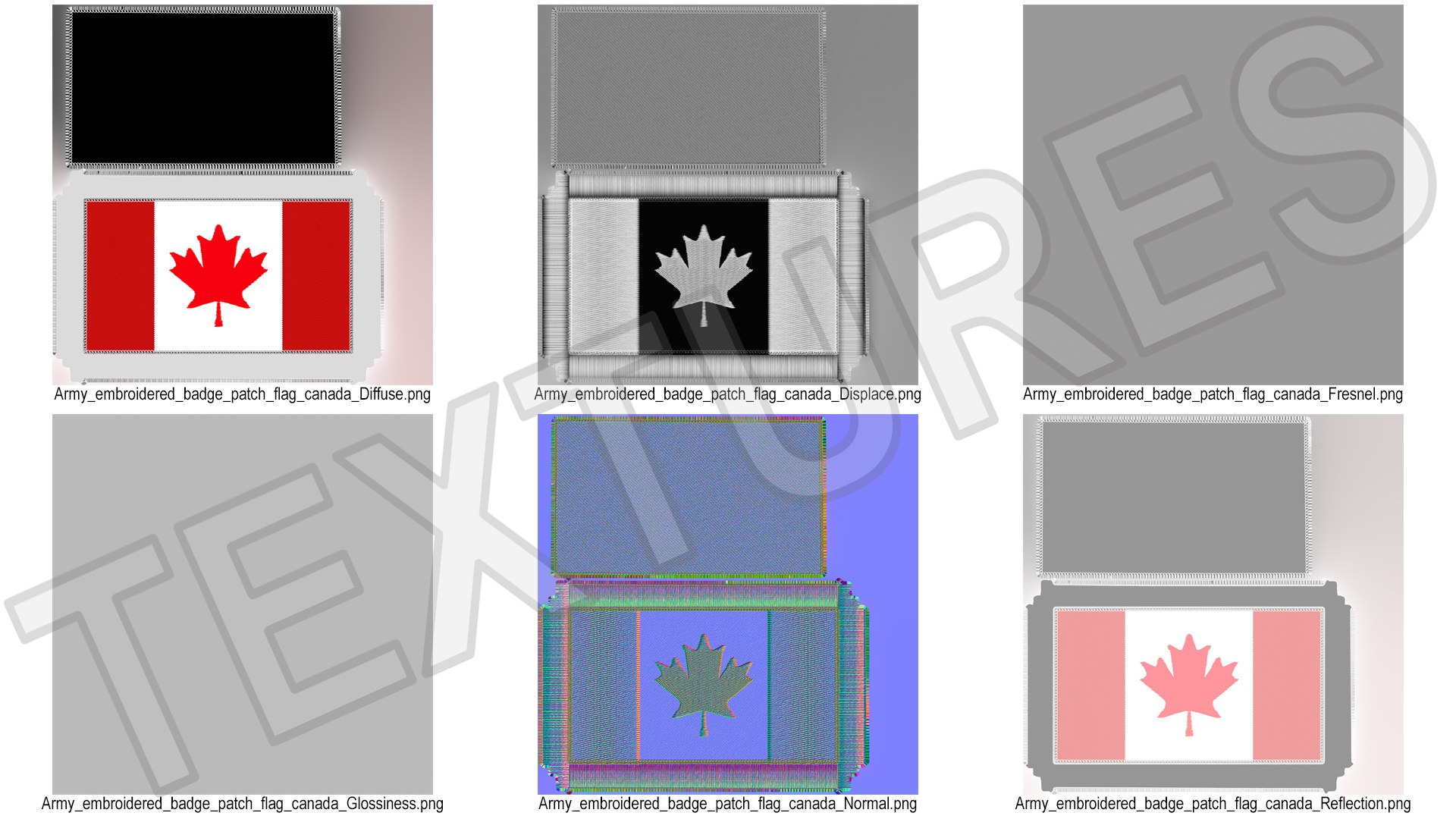 Canada Flag Patch 3D model https://p.turbosquid.com/ts-thumb/J9/RoFdAr/Kz/canadaflagpatchc4dmodel014/jpg/1709985230/1920x1080/fit_q87/f3b9ece2ee4e93b78c3e35e7c0c08063b2e0fba8/canadaflagpatchc4dmodel014.jpg