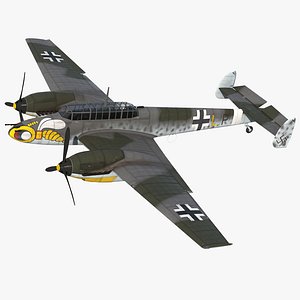german wwii heavy fighter 3D model