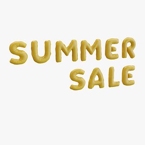 3D Summer Sale lettering rubber