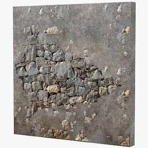 3D StoneWall Damage model