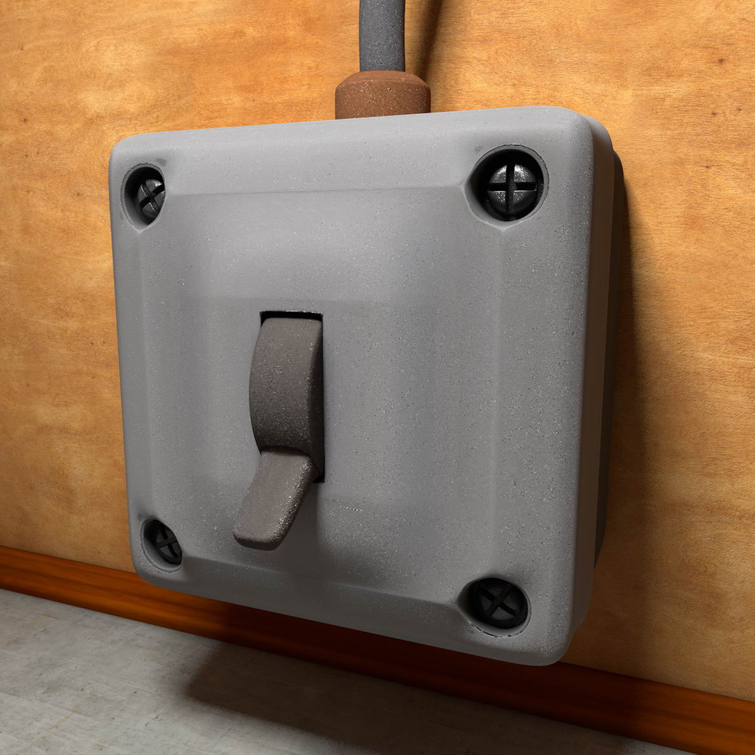 3d Vintage Light Switch