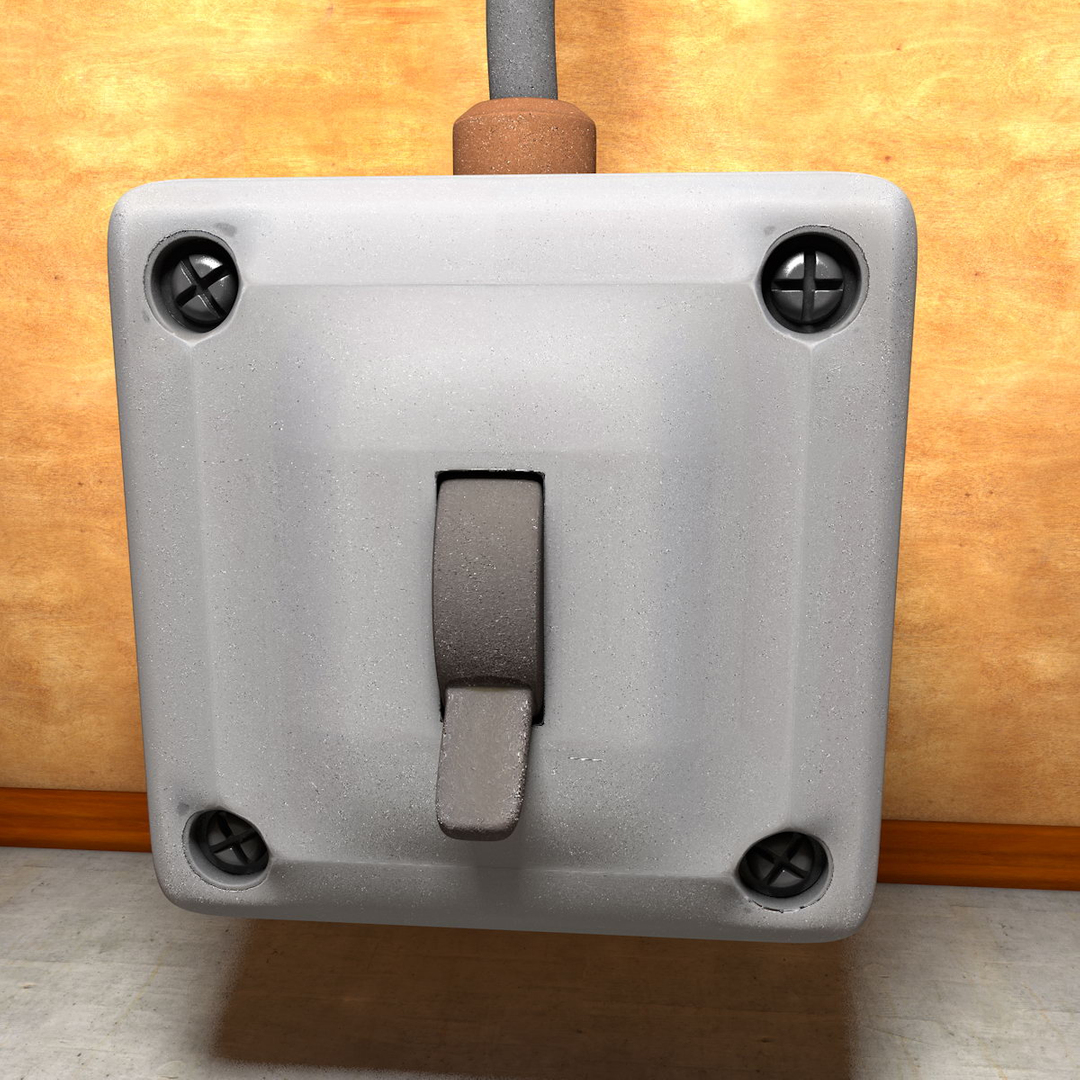 3d Vintage Light Switch