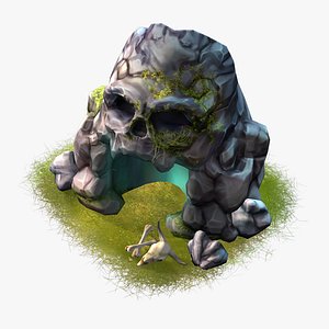 Cartoon Skull Cave
