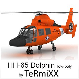 helicopter hh-65 dolphin 3D model