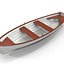 3d model of rowboat 4