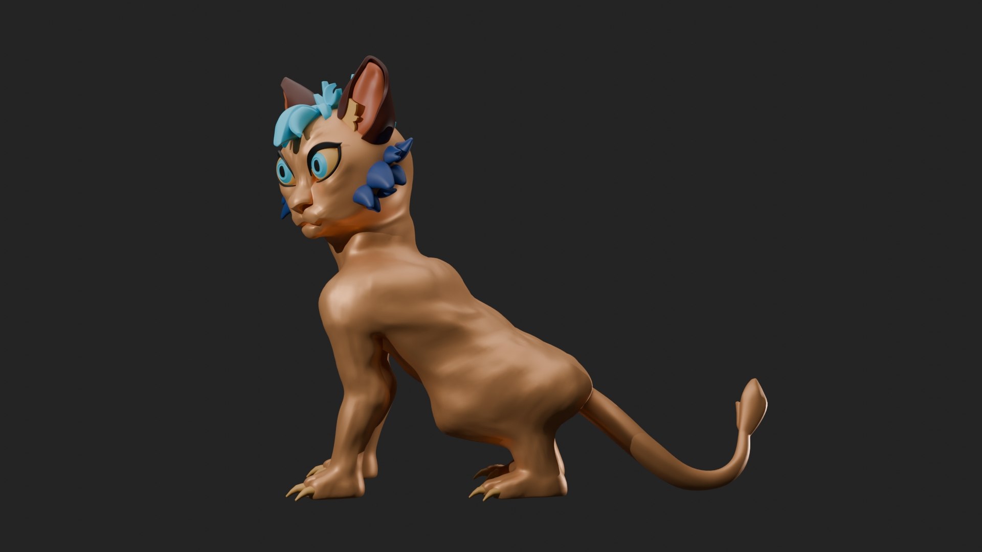 Cat Model CM03 3D Model - TurboSquid 2285452