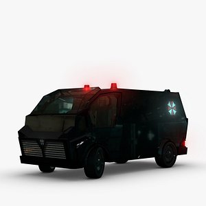 Futuristic Police Van