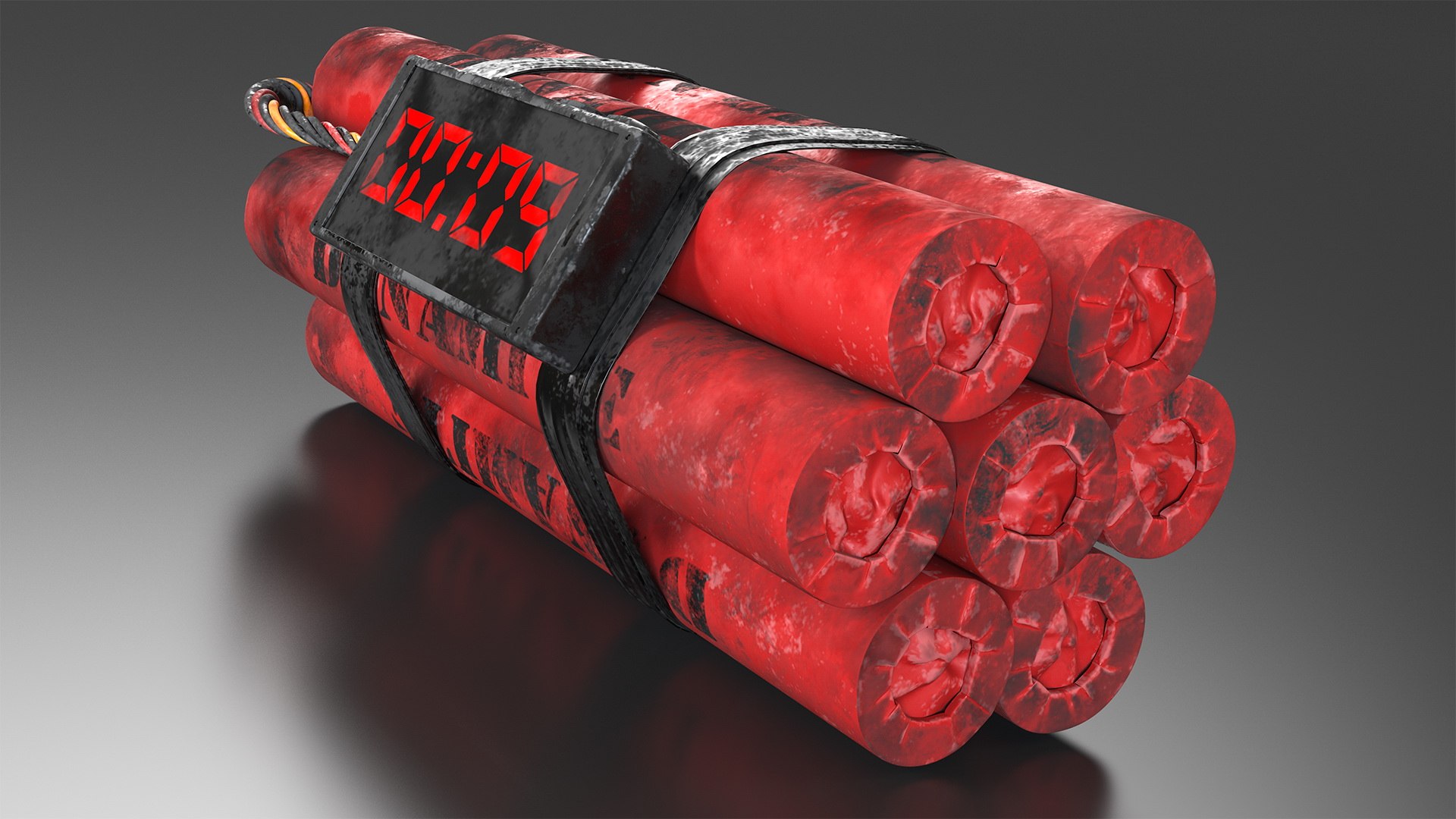Dynamite Time Bomb Dirty 3D Model - TurboSquid 1471749