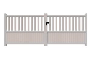 White gate for house