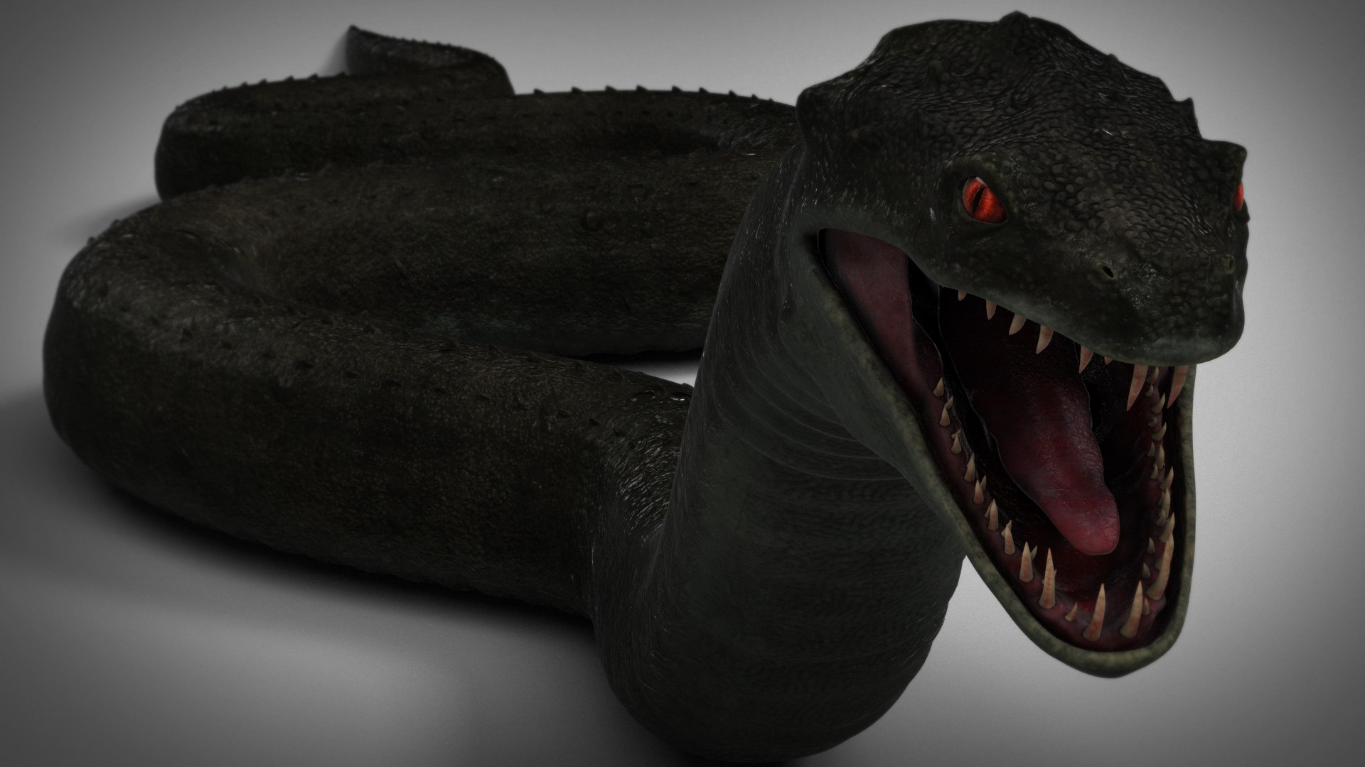 Snake Monster - 3D Model by Homorostudio