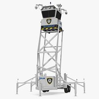 Flir SkyWatch Mobile Surveillance Tower 3D Model
