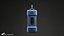 Lanterne de science-fiction - Modèle 3D low-poly de lampe de science-fiction
