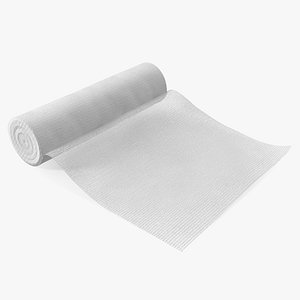 Medical Wrap Roll Unfolded White