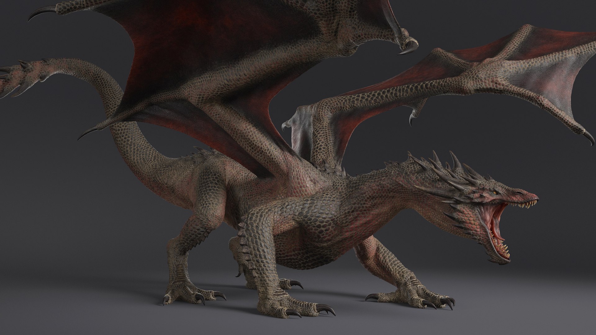 3D Dragon XO Rigged model - TurboSquid 1908313