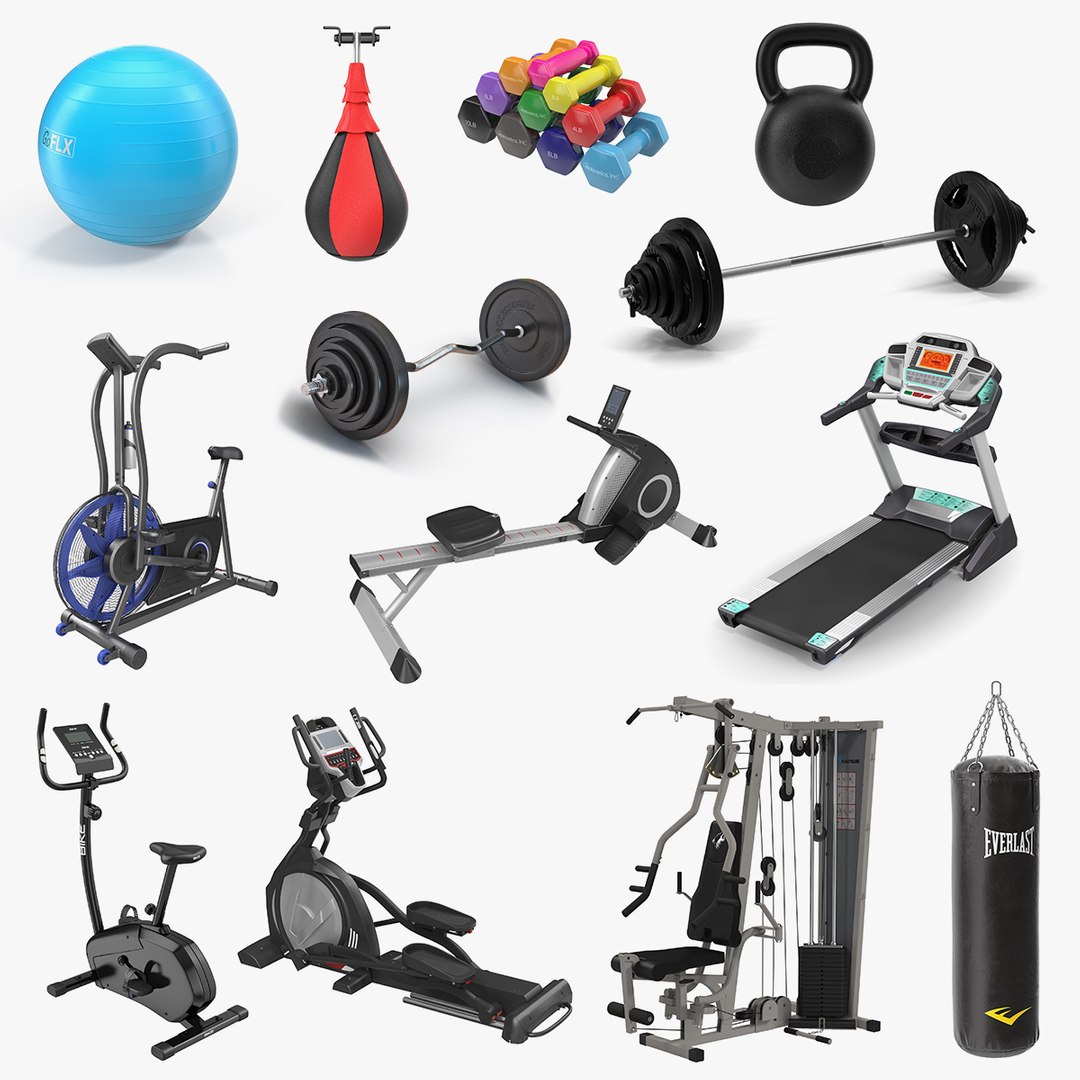 Gym 3D Models Collection 3 3D model preview