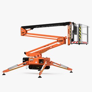 3D Tracked Boom Lift Rigged model