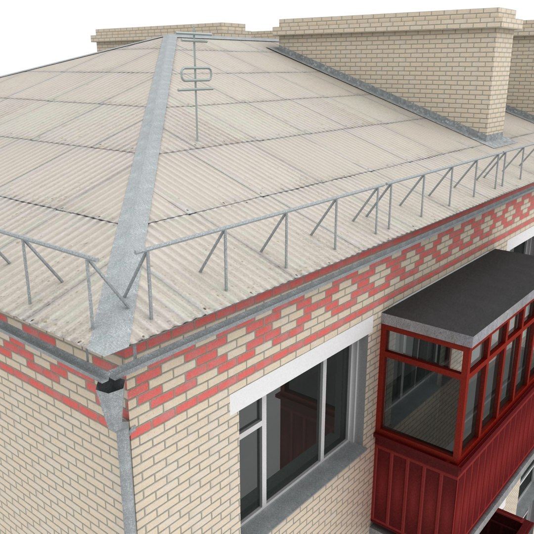 3d Soviet House Model
