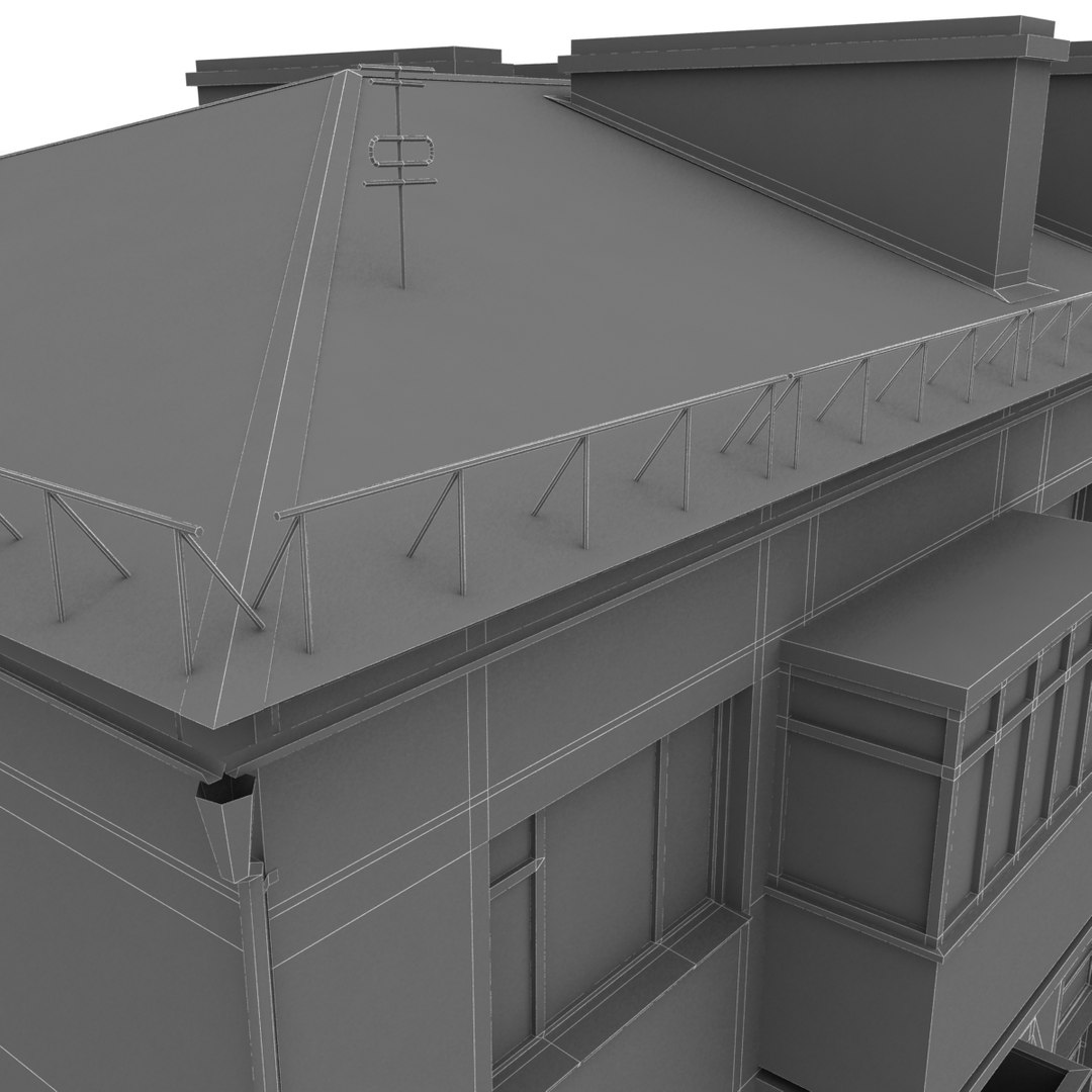 3d Soviet House Model
