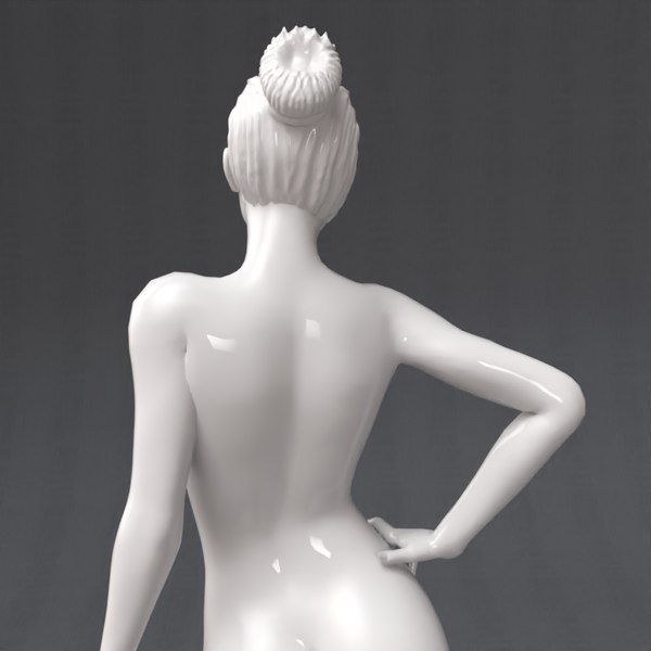 nude figure printable 3D model