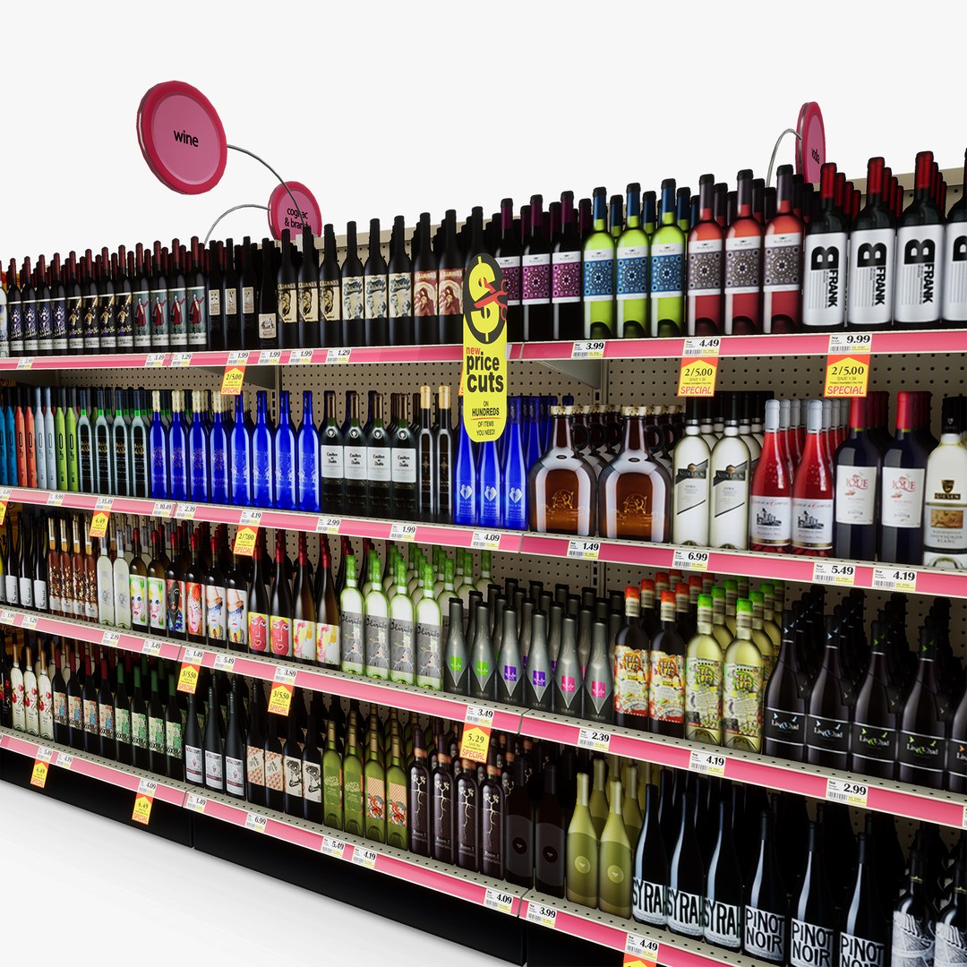 aisle 17 - 3D model https://p.turbosquid.com/ts-thumb/JA/QnmPcY/F0UHRJec/bbretailaisle17liquorwine09/png/1528311206/1920x1080/fit_q87/e244ba882156a9496103e60ff6970ec57af23915/bbretailaisle17liquorwine09.jpg