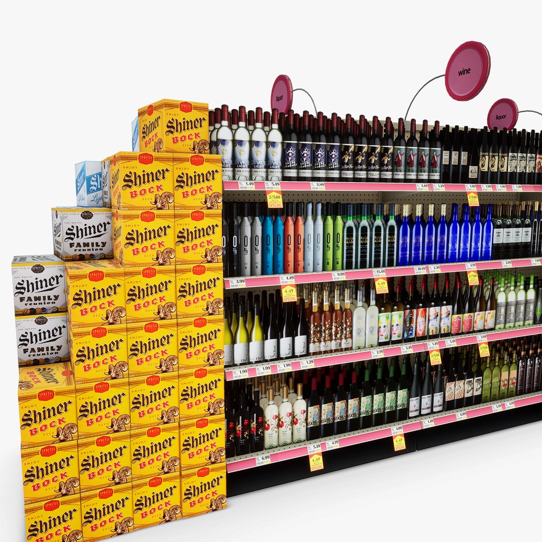 aisle 17 - 3D model https://p.turbosquid.com/ts-thumb/JA/QnmPcY/W7cnhlDw/bbretailaisle17liquorwine08/png/1528311206/1920x1080/fit_q87/0c892d70d30a3ee30e42d9da6e80318a48265d7b/bbretailaisle17liquorwine08.jpg