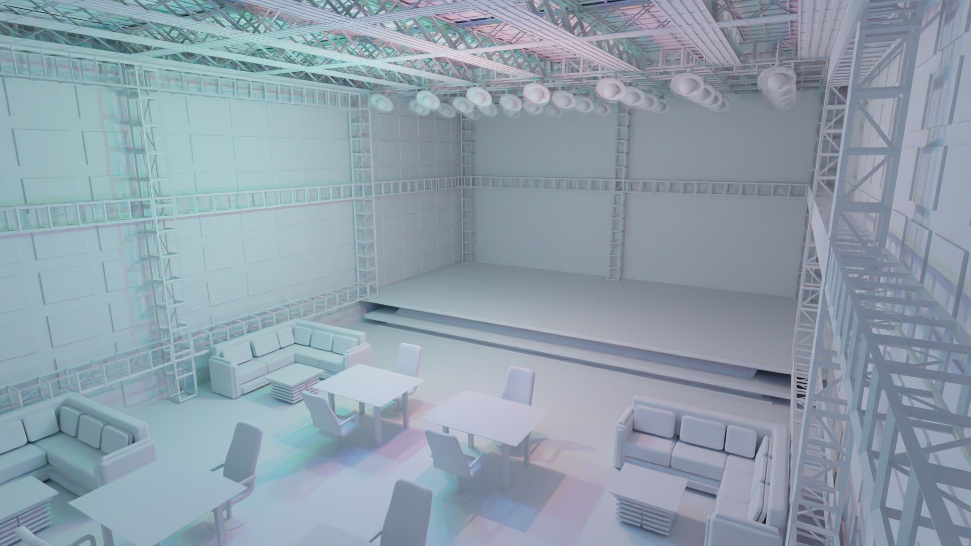 3D model Nightclub Disco interior - Na Material - TurboSquid 2161388
