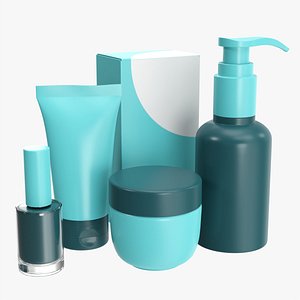 Feet care set mockup
