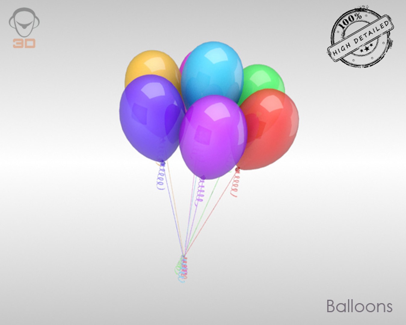 Obj Realistic Balloons