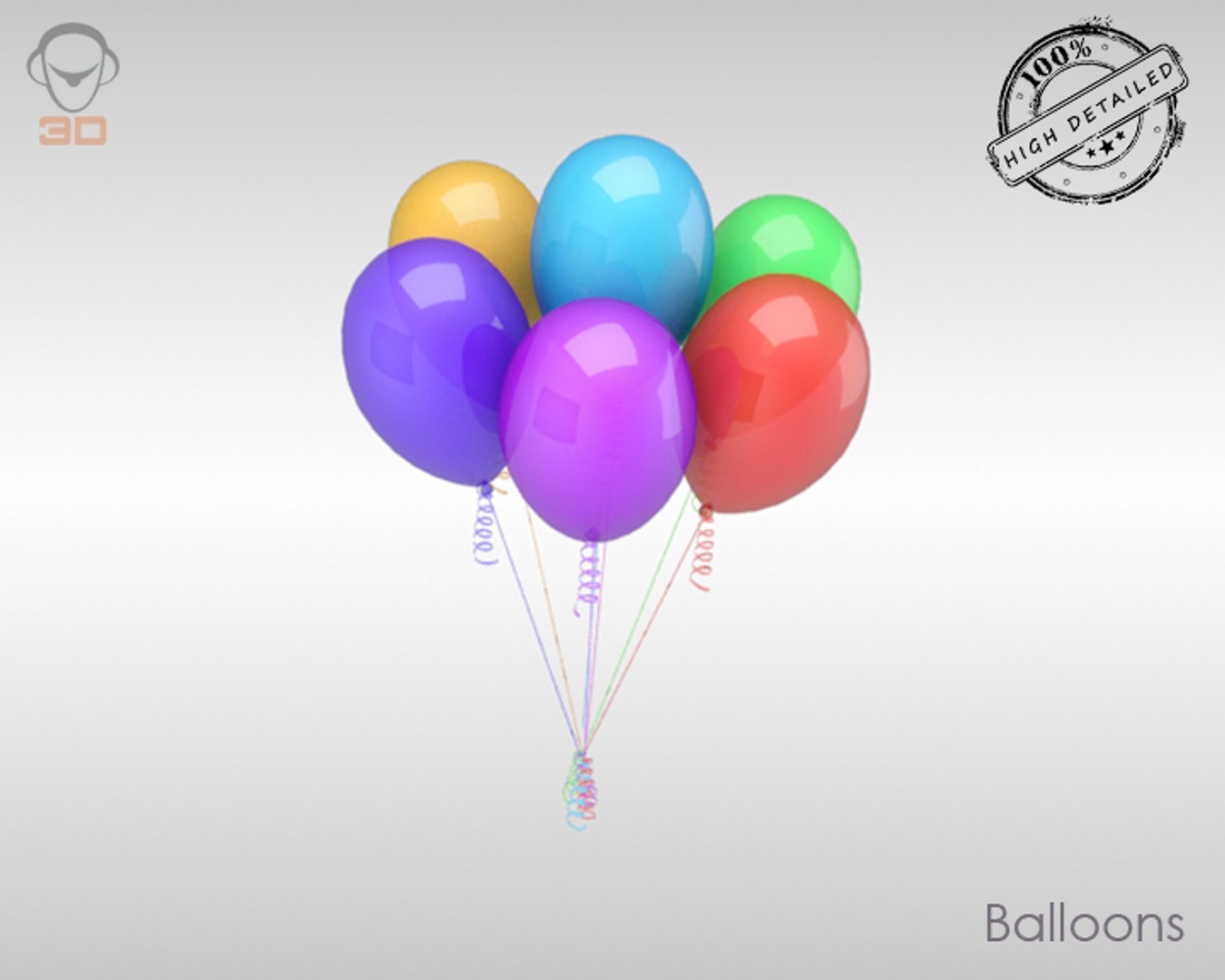 Obj Realistic Balloons