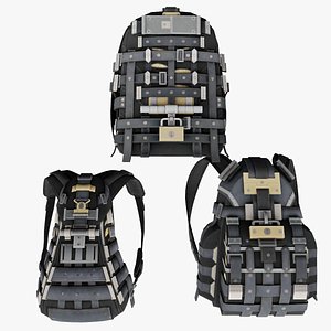 3D Bag 3x Noctus Sovereign backpack model