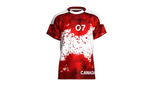3D model Canada Athletic Team Jersey 07