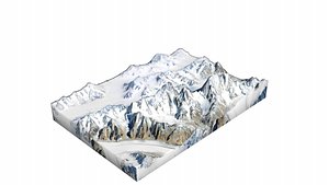 Baintha Brakk Mountain 3D