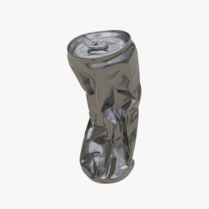 Crushed Skinny Aluminum Can 01