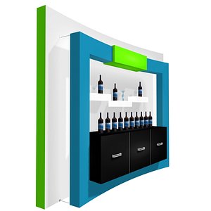 3d wall custom display model