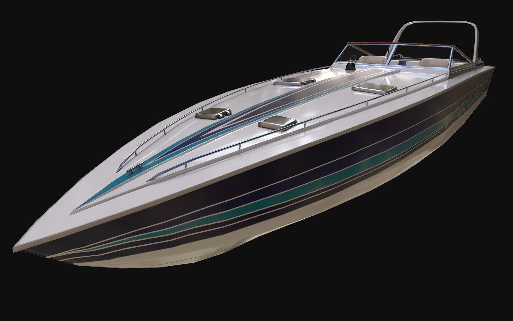 Miami Vice PowerBoat - 1985 Chris Craft Stinger 390X 3D - TurboSquid ...