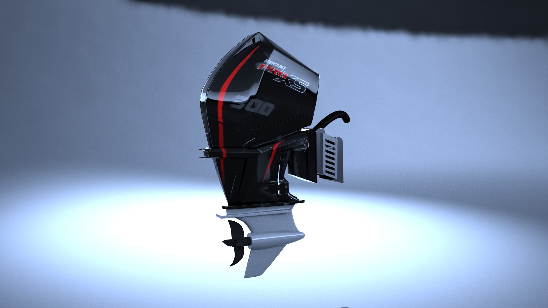 3D Mercury 300R Outboard Model TurboSquid 2222257