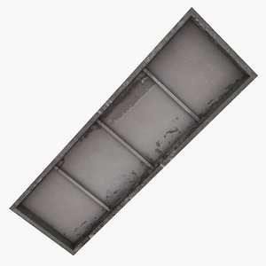 3D Old concrete slab