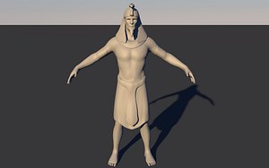 3D model pharaoh