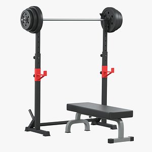 Barbell Rack Squat Rack Adjustable