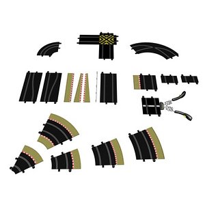 3d model scalextric car track