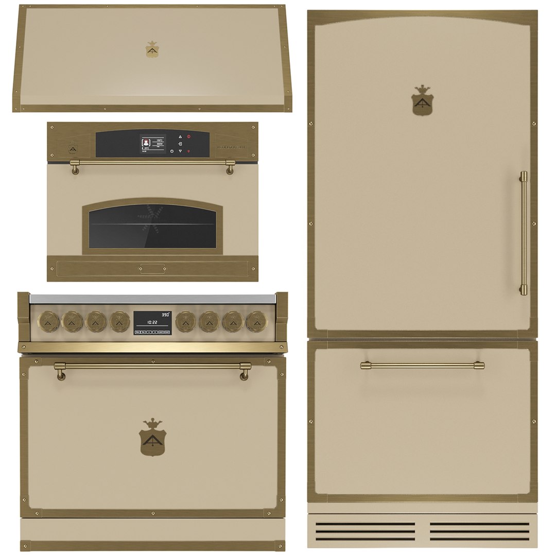 OFFICINE GULLO Kitchen Appliance Collection Model - TurboSquid 2391342
