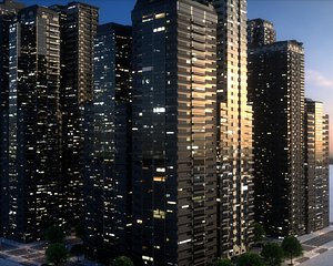 3D City Block Type B25