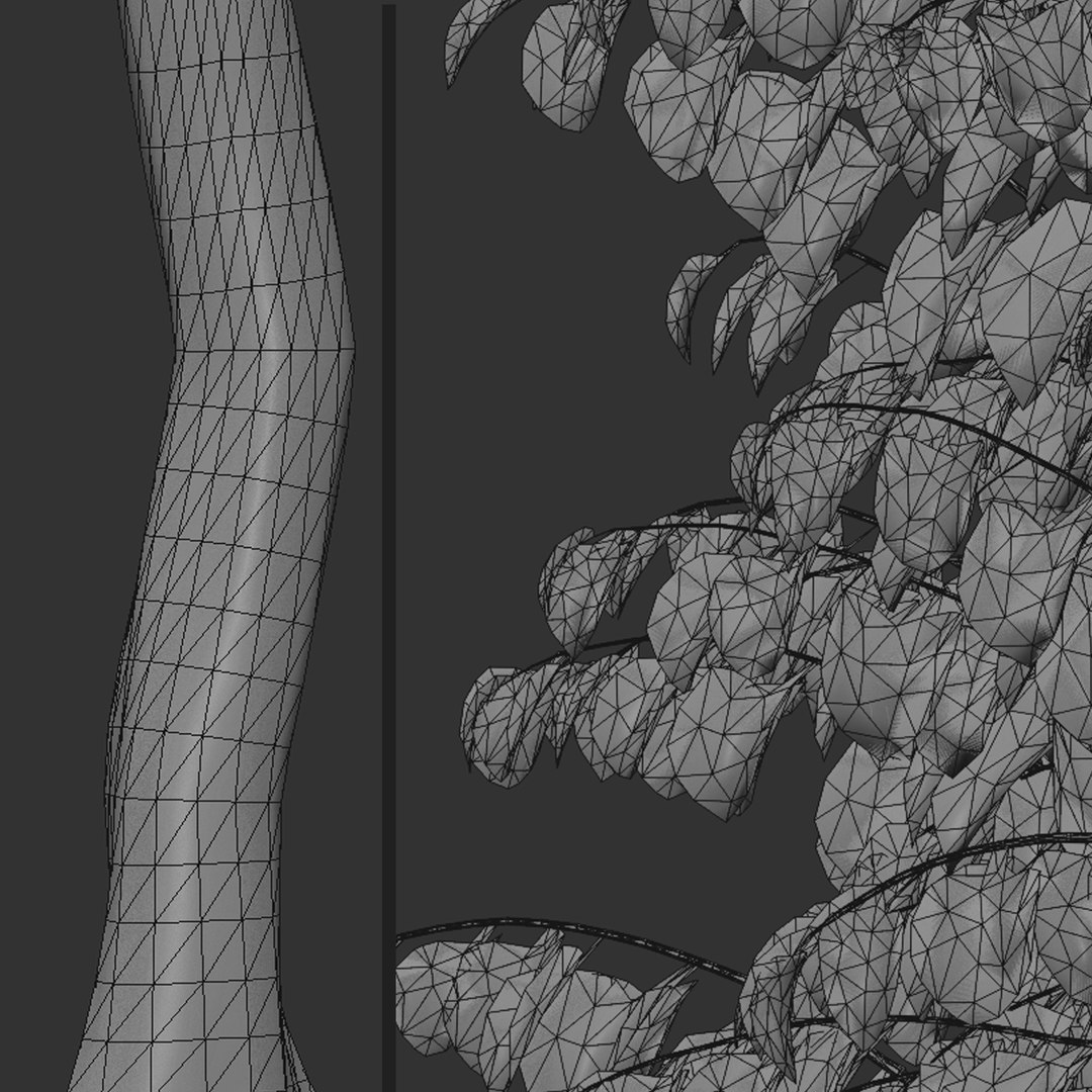 Set Of Rising Sun Redbud Or Cercis Canadensis Trees - 4 Trees 3D Model ...