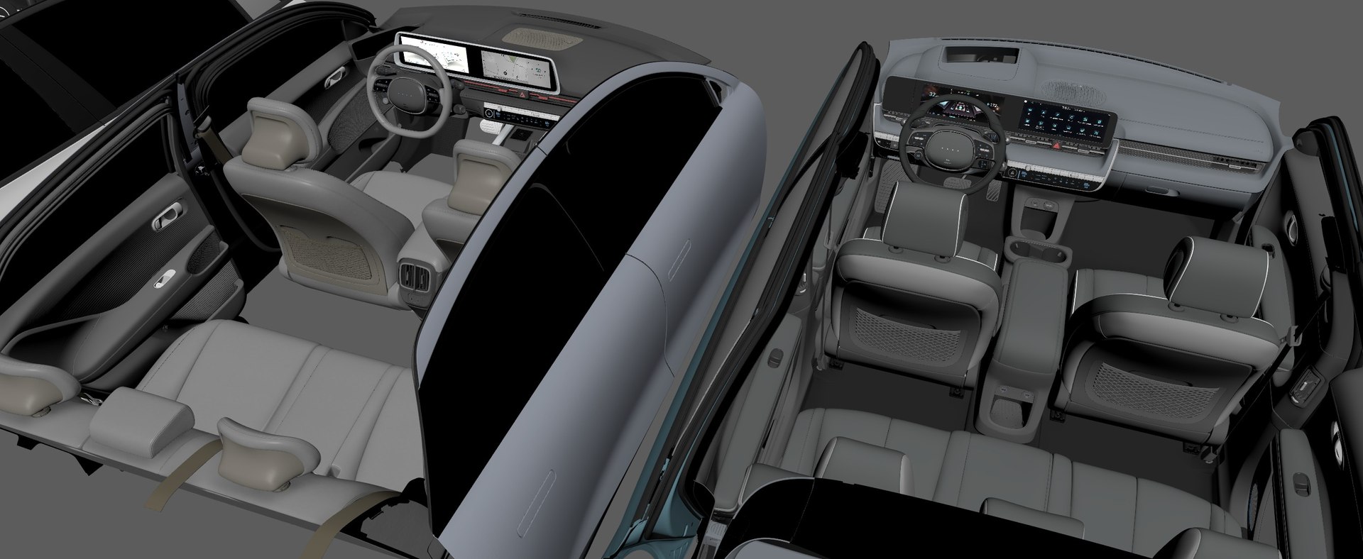 Ultimate Highly Detailed Car Sedan Interior Bundle-unreal-vray-redshift ...