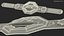 3D ufc legacy championship belt model
