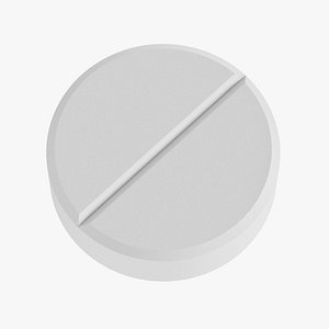 Pill White Low Poly