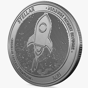 Stellar Lumens XLM Physical Coin Silver